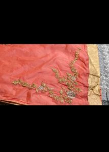 Elegant Peach Embroidered Kurta