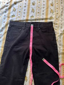 Length-35,,Classic Black Denim Jeans