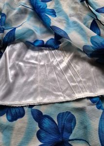 Flowy Blue Beach Skirt