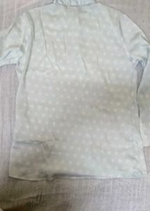 Stylish Light Blue Oversized Shirt