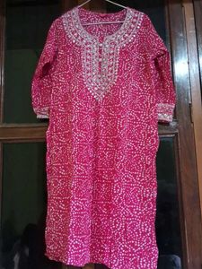 Embellished Pink Kurta