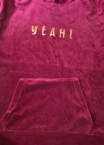 Velvet Hoodie "YEAH!"