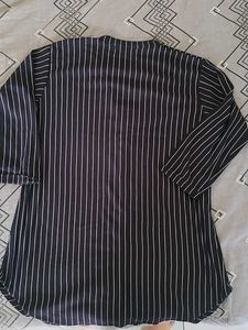 Chic Striped Button-Down Tunic