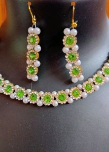 Stone Studded Jewellery Set