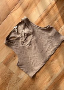 H&M Ribbed Cropped Tank Top