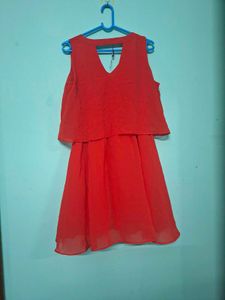 Chic Red Sleeveless Mini Dress
