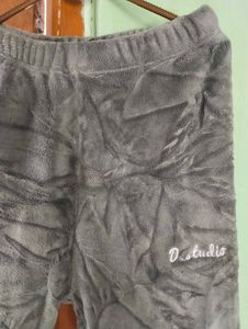 Length 37,Cozy Grey Fleece Joggers