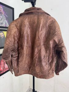 Vintage Brown Leather Jacket