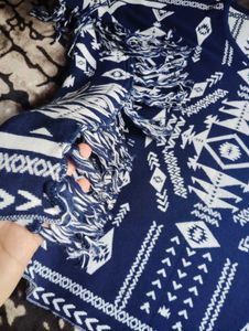 Divided Sweater Poncho Womens