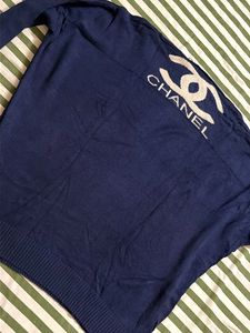 Chanel Navy Knit Sweater