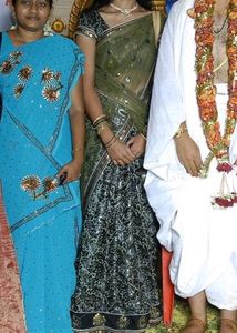 Half Net saree