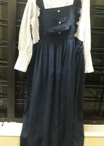 Blue And White Coloured Dress