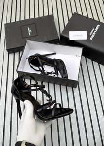 Saint Laurent Black Patent YSL Heels