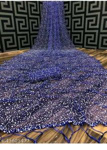 Stunning Blue Sequin Saree