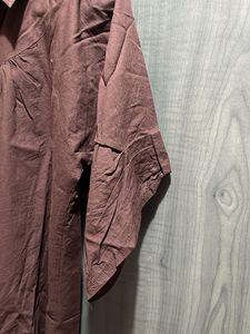 Top - Brown Button-Up