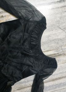 black gown