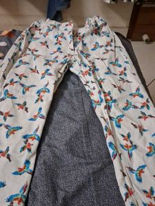 Unique Parrot Print Casual Pants