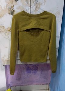 Trendy Cutout Knit Top