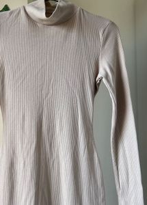 Ribbed Turtleneck Mini Dress