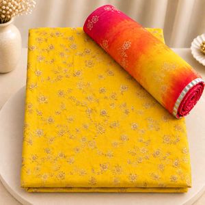 ✨ Royal Rajputi Suit – Mustard Yellow & Ombre Odni