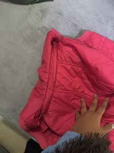 Red Hooded Padded Vest