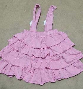 Charming Tiered Ruffle Pinafore Dress