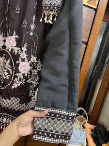 Elegant Embroidered Pakistani Suit