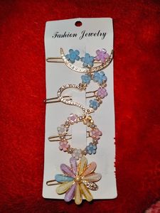 Cute Floral Hair Clip Set