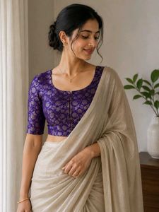 Elegant Brocade Blouse