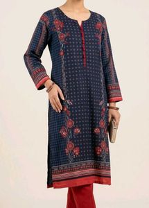 Stylish Navy Blue Printed Kurta
