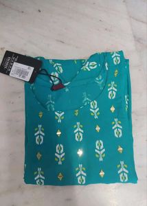 Beautiful Teal Printed Kurta