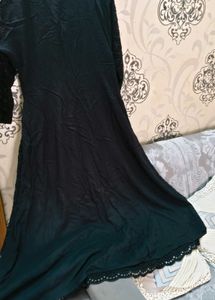 ✨🖤Black Embroidered Anarkali dress👸🏻