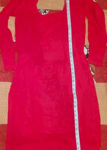 Vibrant Red Kurta