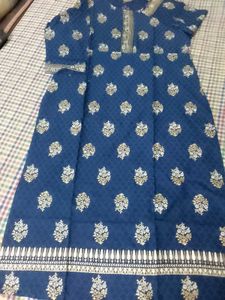 Blue Printed Kurta