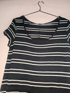Striped Maxi Dress - Casual Style