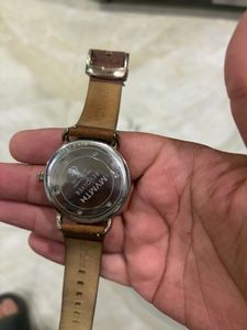 MVMT Stylish Brown Leather Strap Watch