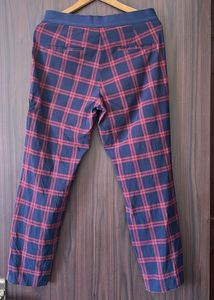 Plaid Slim Fit Trousers