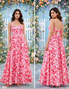 Pink Floral Maxi Dress || celebrity collections ✨