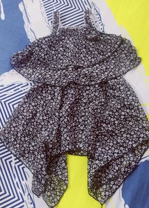Floral Print Ruffle Dress