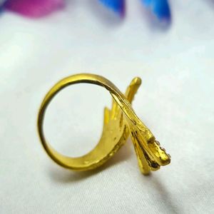 Gold plated with stone