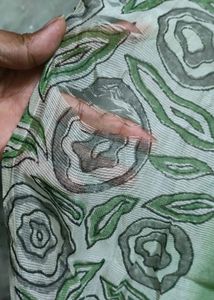 Green Floral kota Saree