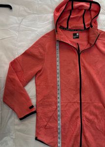 under Armour Men's Red Hooded Zip-Up Jacket