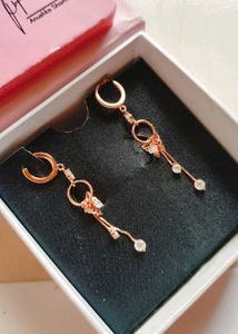 Elegant Rose Gold Drop Earrings