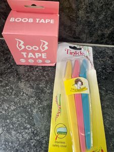 Boob Tape &amp; Eyebrow Razors Set