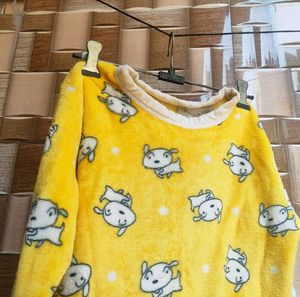Cute Yellow Cartoon Sweatshirt