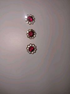 Rhinestone Brooch Set