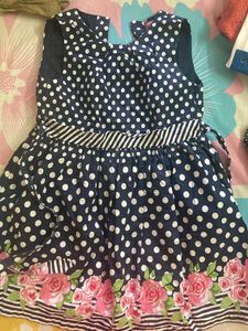 Cotton Polka Print Frock