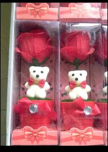 Rose & Teddy Bear Soap Set of 2