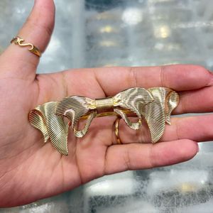 Golden Bow Hair Clip (any1)