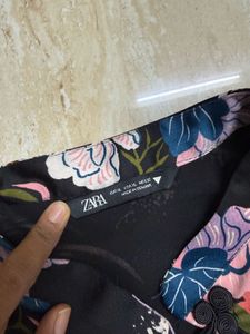 ZARA Elegant Floral Cheongsam Dress
